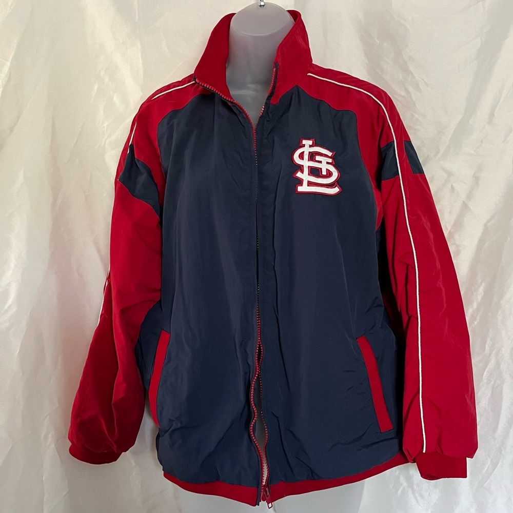 ⚾️ St. Louis Cardinals MLB Authentic High Quality Red Windbreaker Jacket Coat